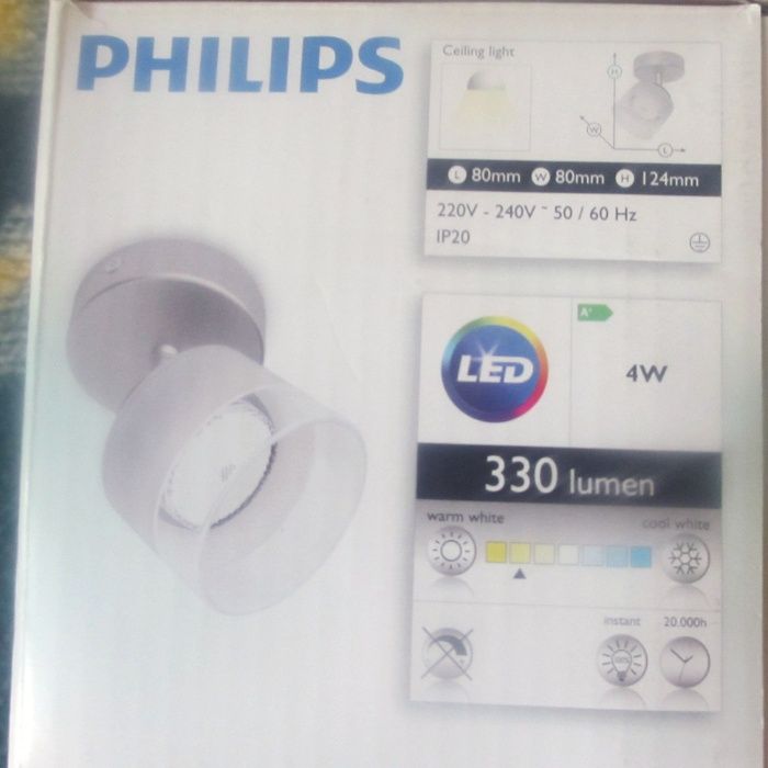 Компактный стильный спот светильник Philips myLiving Fremont LED 4Вт