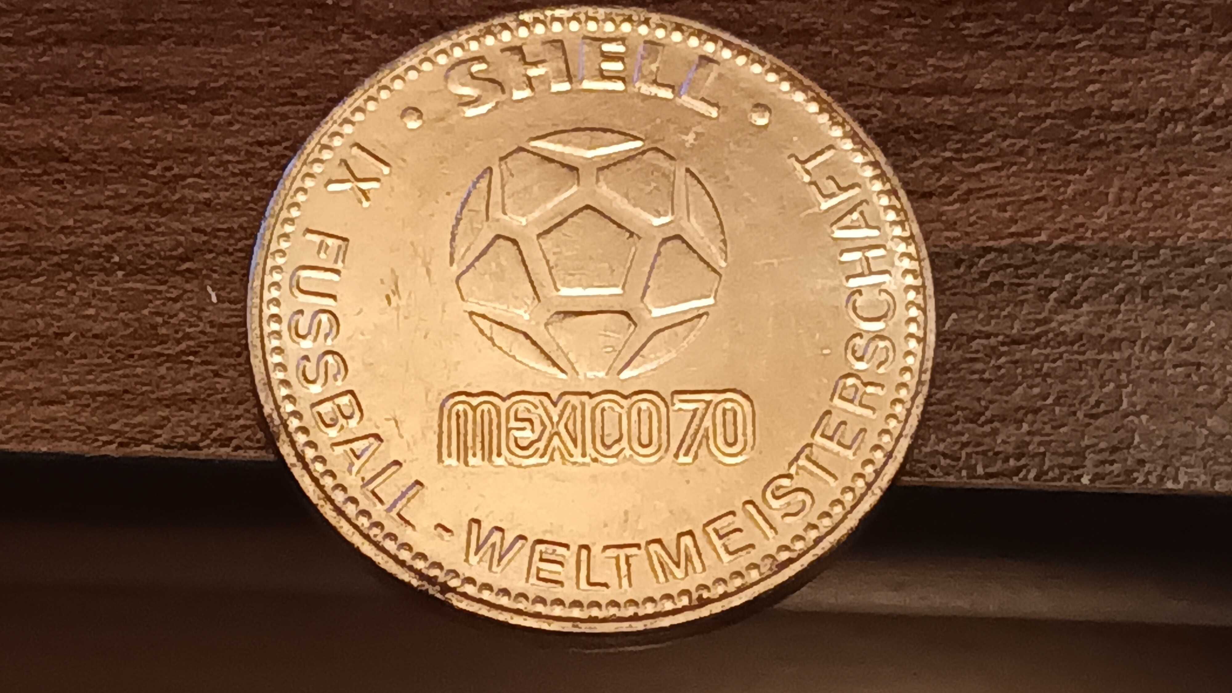 Medal Fussball 1970 Mexico (Klaus Fichtel) Niemcy Shell .