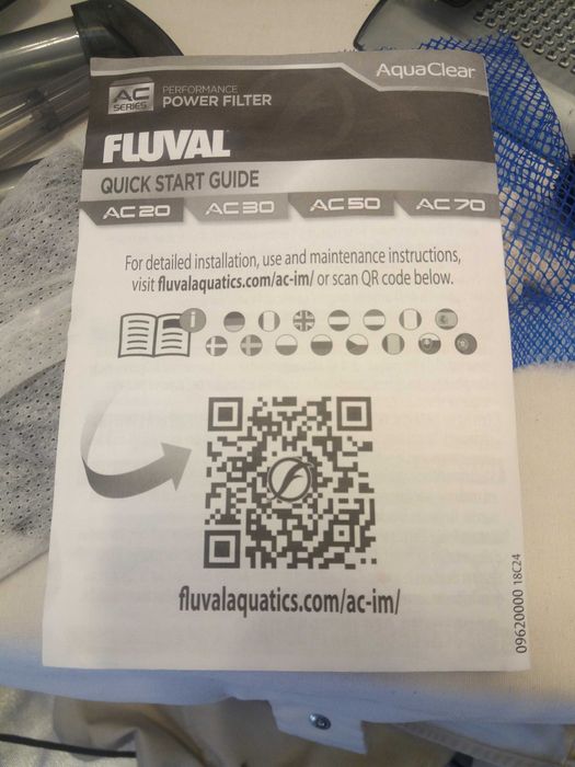 Filtro de mochila Fluval AC30 - pouco uso