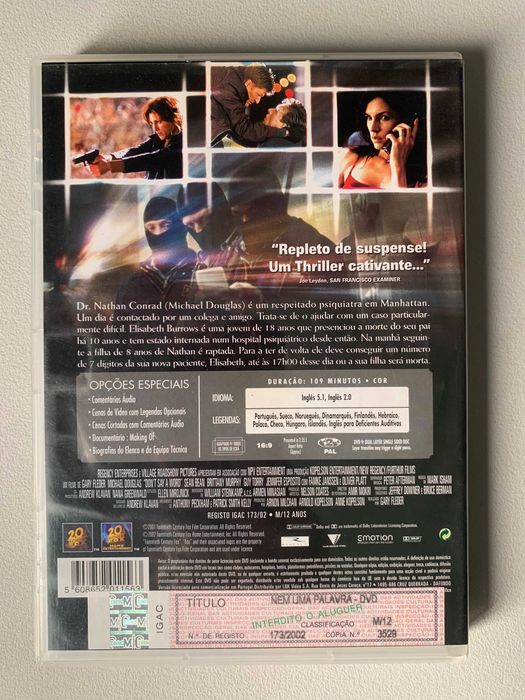 [DVD] Nem Uma Palavra (Don't Say a Word)