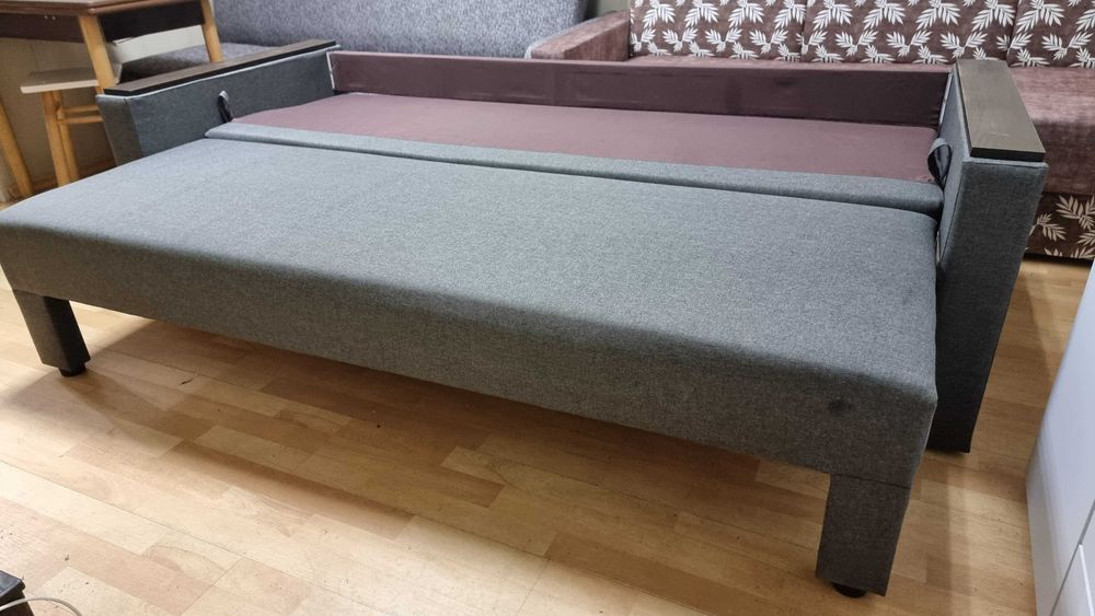 Диван Єврокнижка комбо Anthracite . Удобный Диван Кровать. Доставка