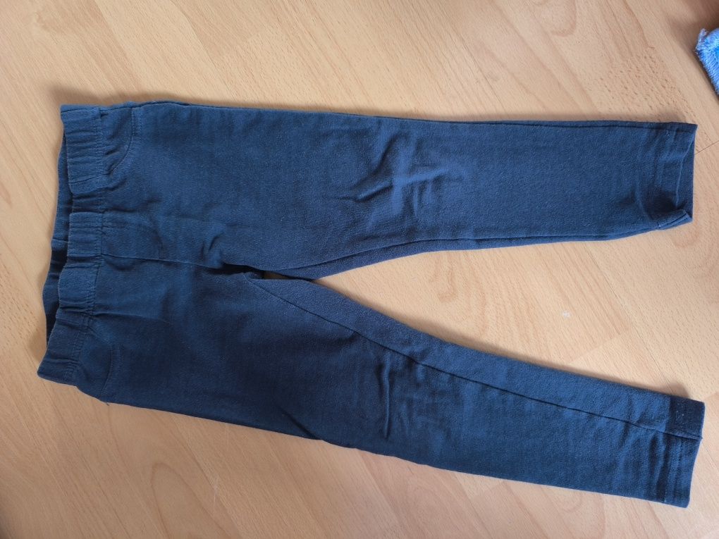 Spodnie ocieplane dla dziewczynki 5 par. rozmiary 92-110