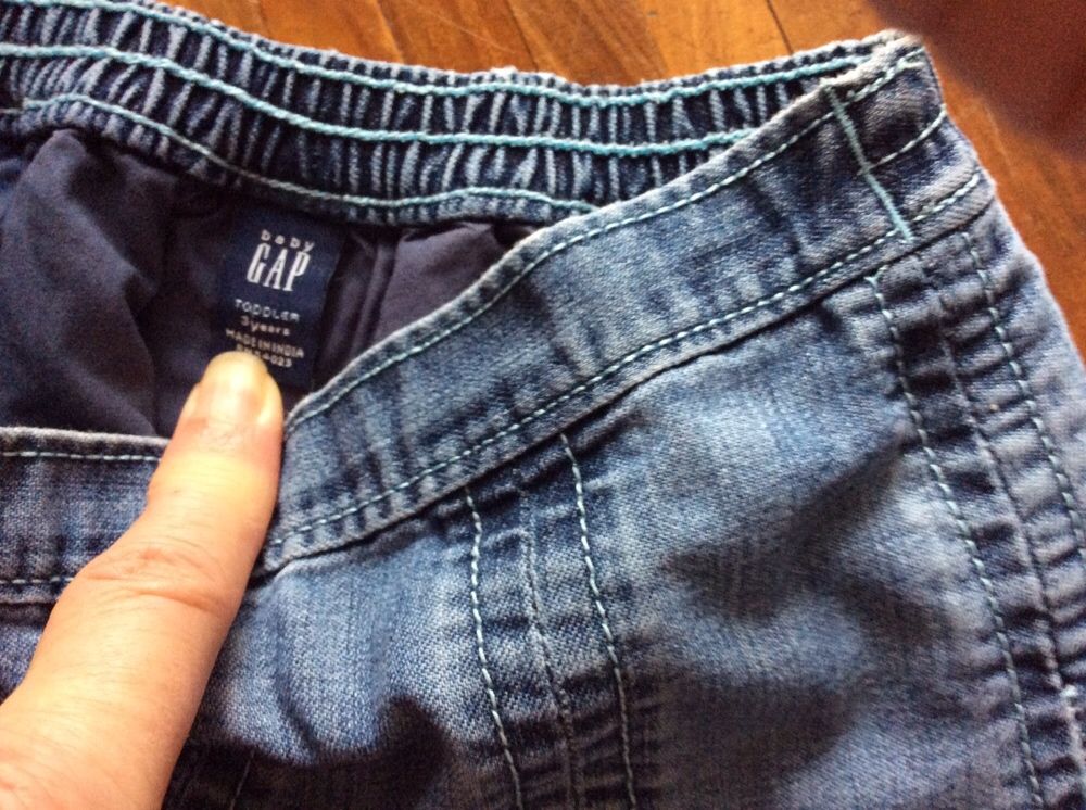 Spódniczka jeansowa GAP ze spodenkami