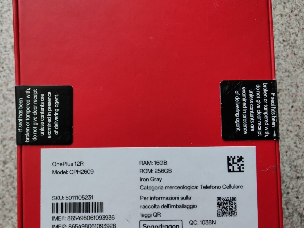 OnePlus 12R 5G 16/256GB Iron Gray 120Hz Global Version. Гарантія