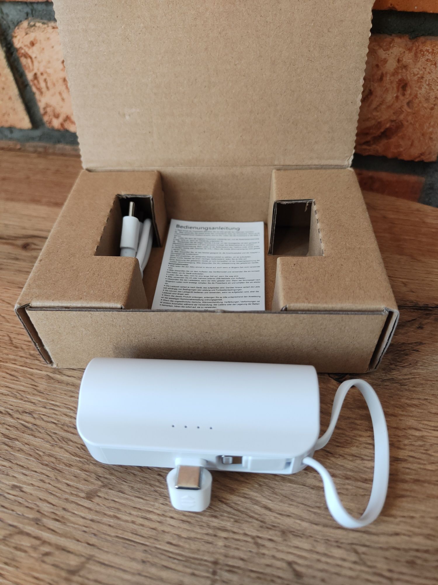 Mini PowerBank 3000mAh Biały
