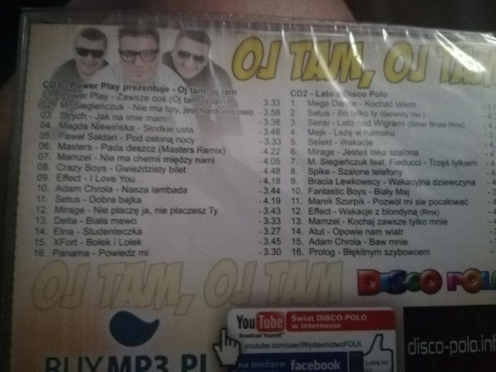 Płyta CD Power Play prezentuje Oj tam oj tam ...