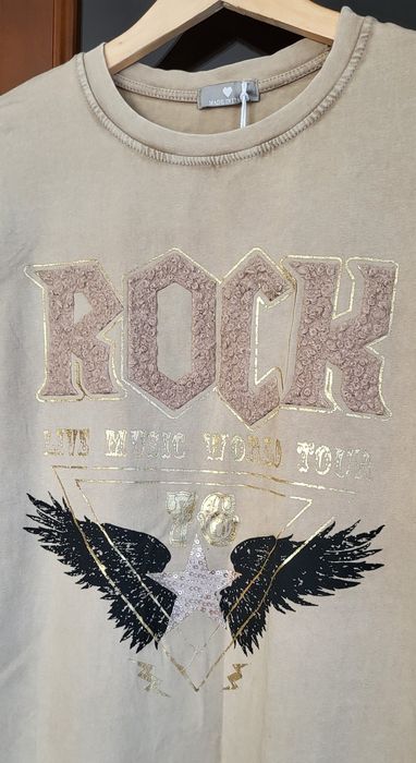 Tshirt damski Rock z nadrukiem