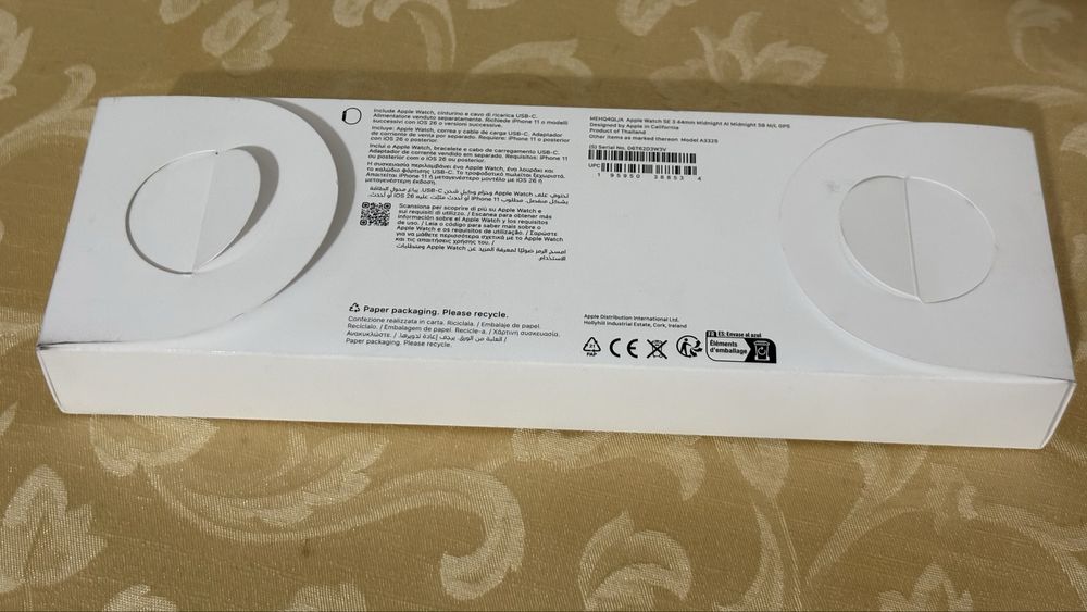 Apple Watch SE 3ª Geração 44mm Midnight Gps