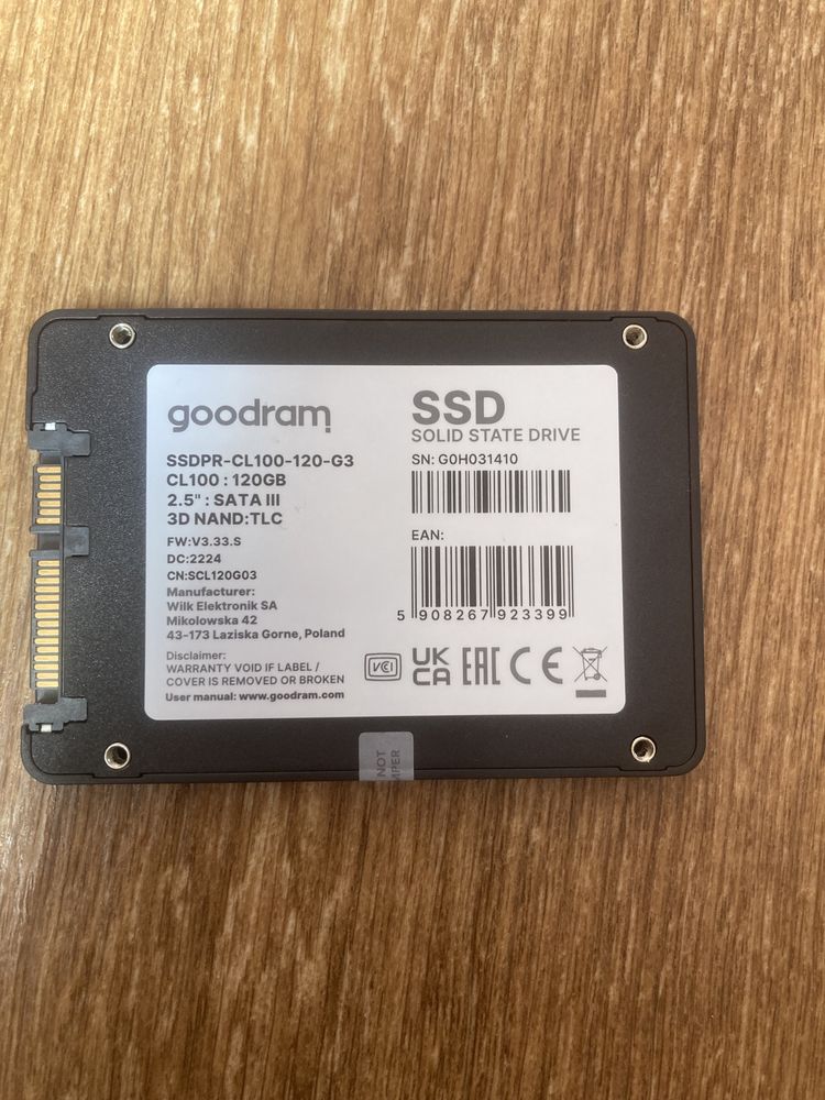 SSD Goodram 120 GB CL100