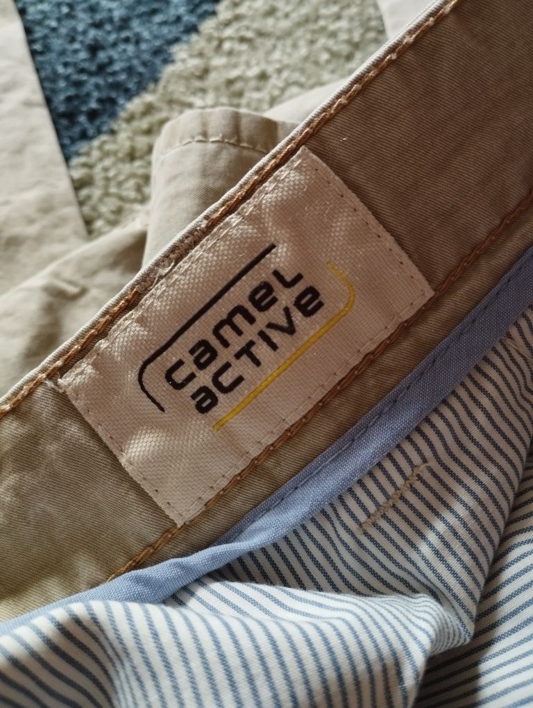 Spodnie męskie jasne beżowe camel active