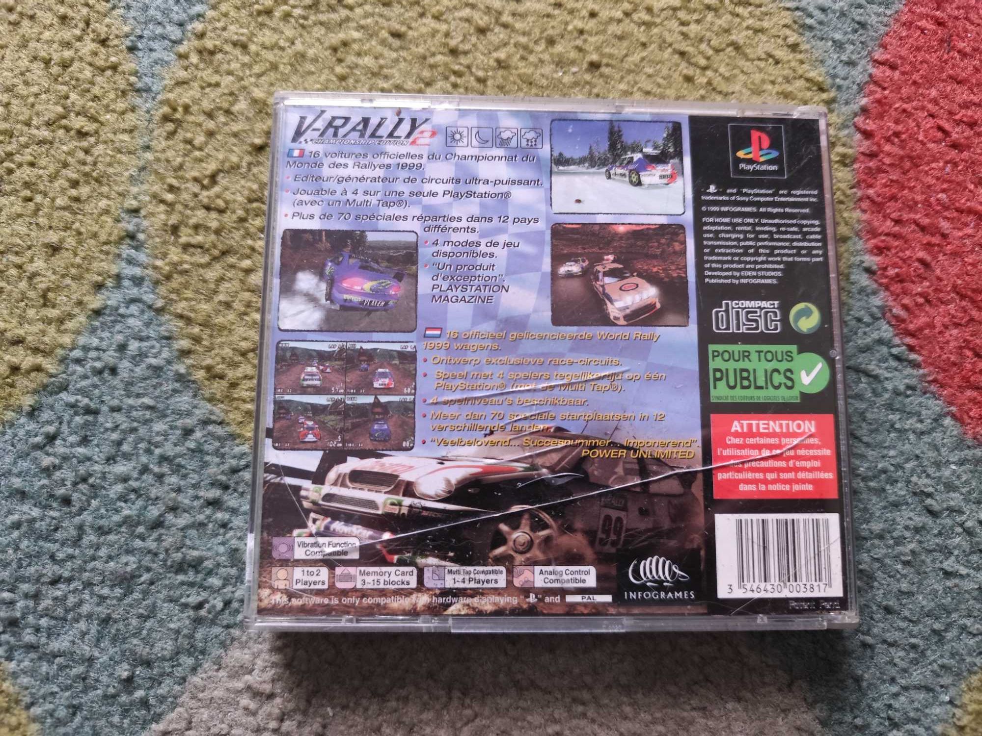 Jogo V-rally 2 para ps1 / PlayStation 1