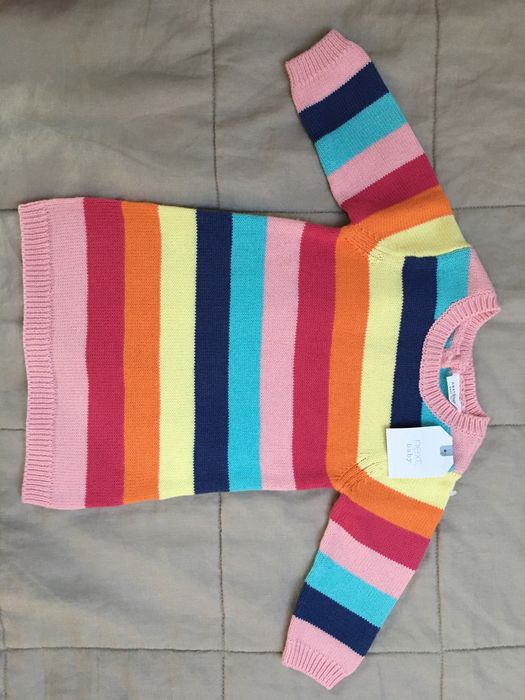 Sukienka w paski Next, Nowa, 100% bawełna, rozm. 68