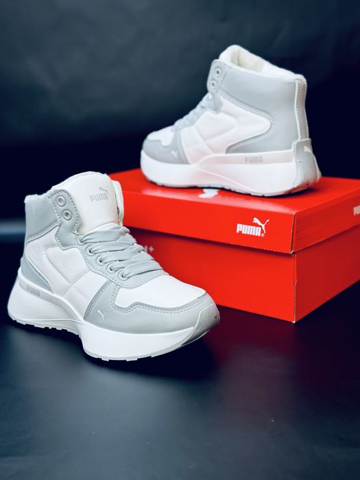 Зимние кроссовки Puma, женские коасовки Пума, кросівки жіночі Пума