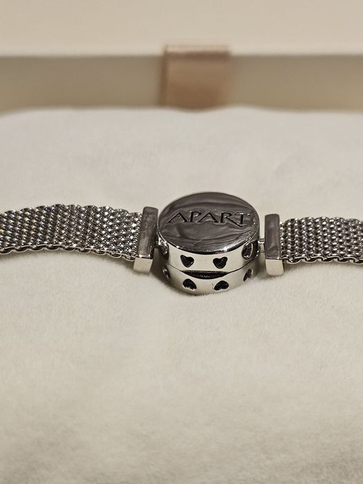 Nowa  GRUBA srebrna bransoletka APART