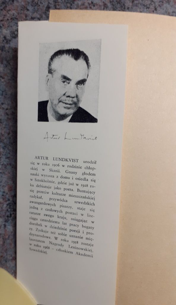 Artur Lundkvist - Róża wiatrów [Wyd.Iskry I/1969] JAK NOWA/spis treści