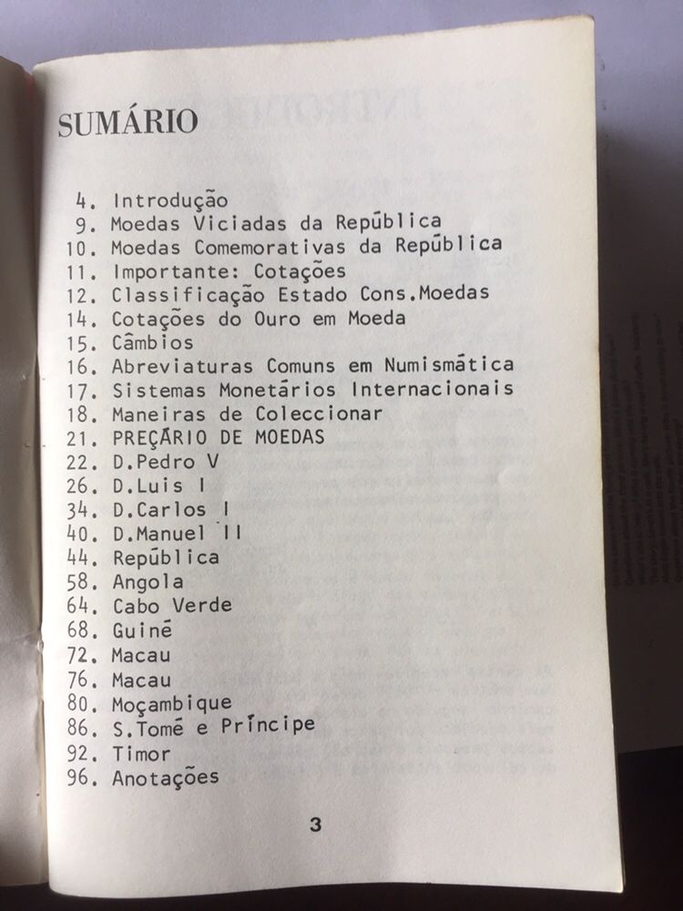 Anuário de Numismática 1982 e Preçário de Moedas 1983