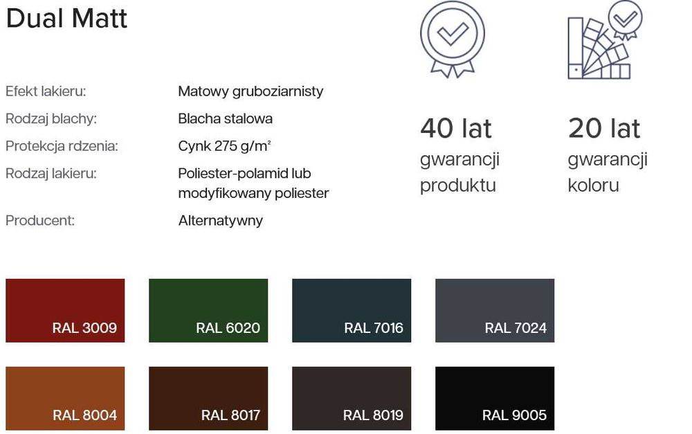 Blachodachówka panelowa HORIZON "BRATEX"