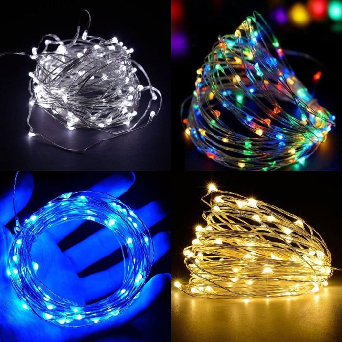 Набрид блекаут! Гірлянда Гирлянда 2в1 LED «Роса» USB батарейки