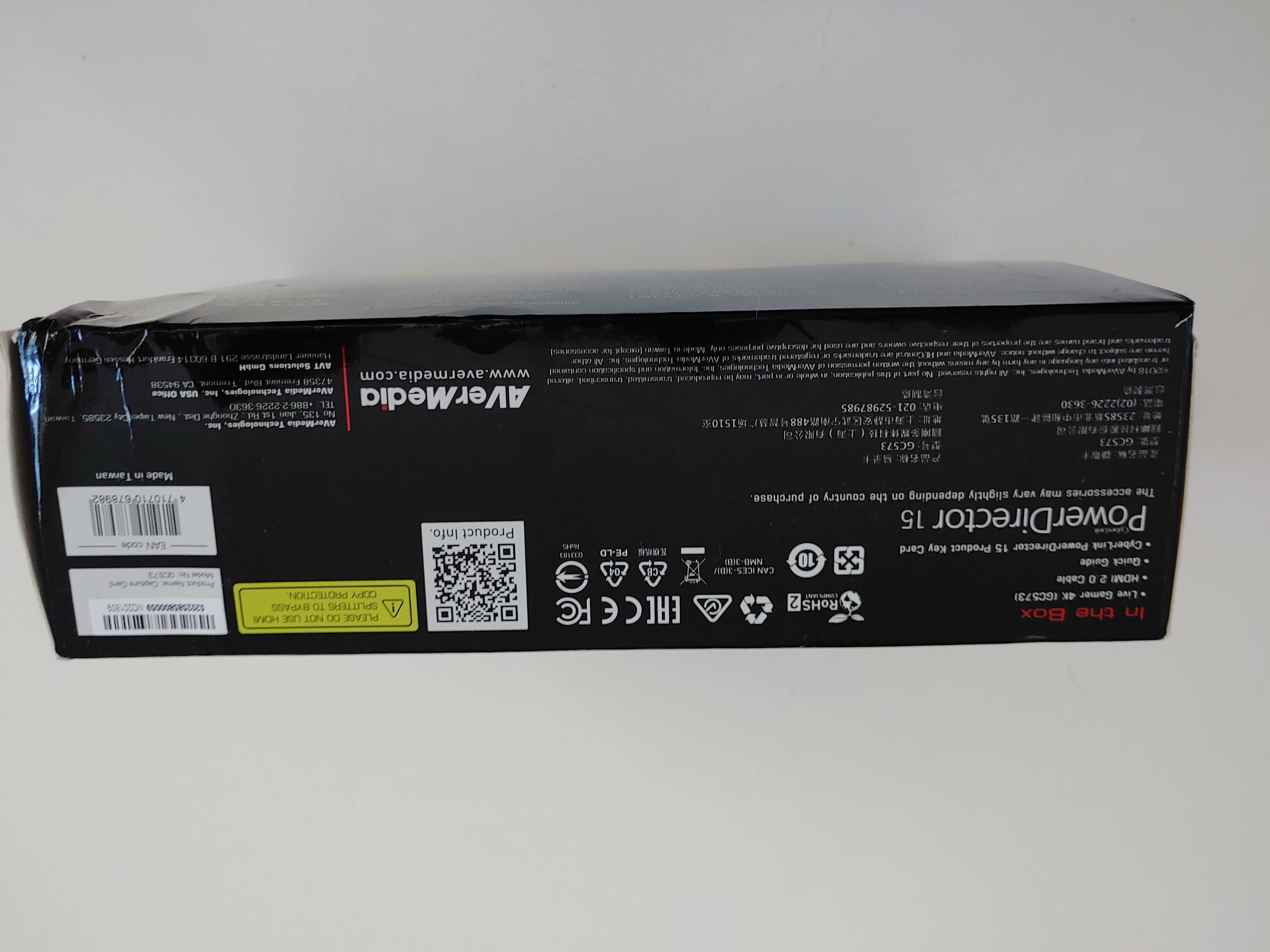 Karta przechwytująca Rejestrator AVERMEDIA LIVE GAMER 4K GC573