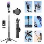 Uchwyt Selfie Stick WYSOKI 135cm Statyw Tripod Kijek z MAGSAFE + Pilot
