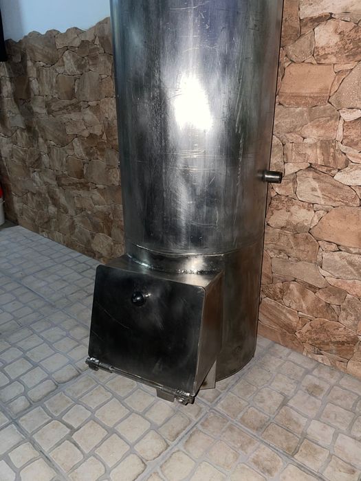 Bailarina aquecimento a lenha em Inox