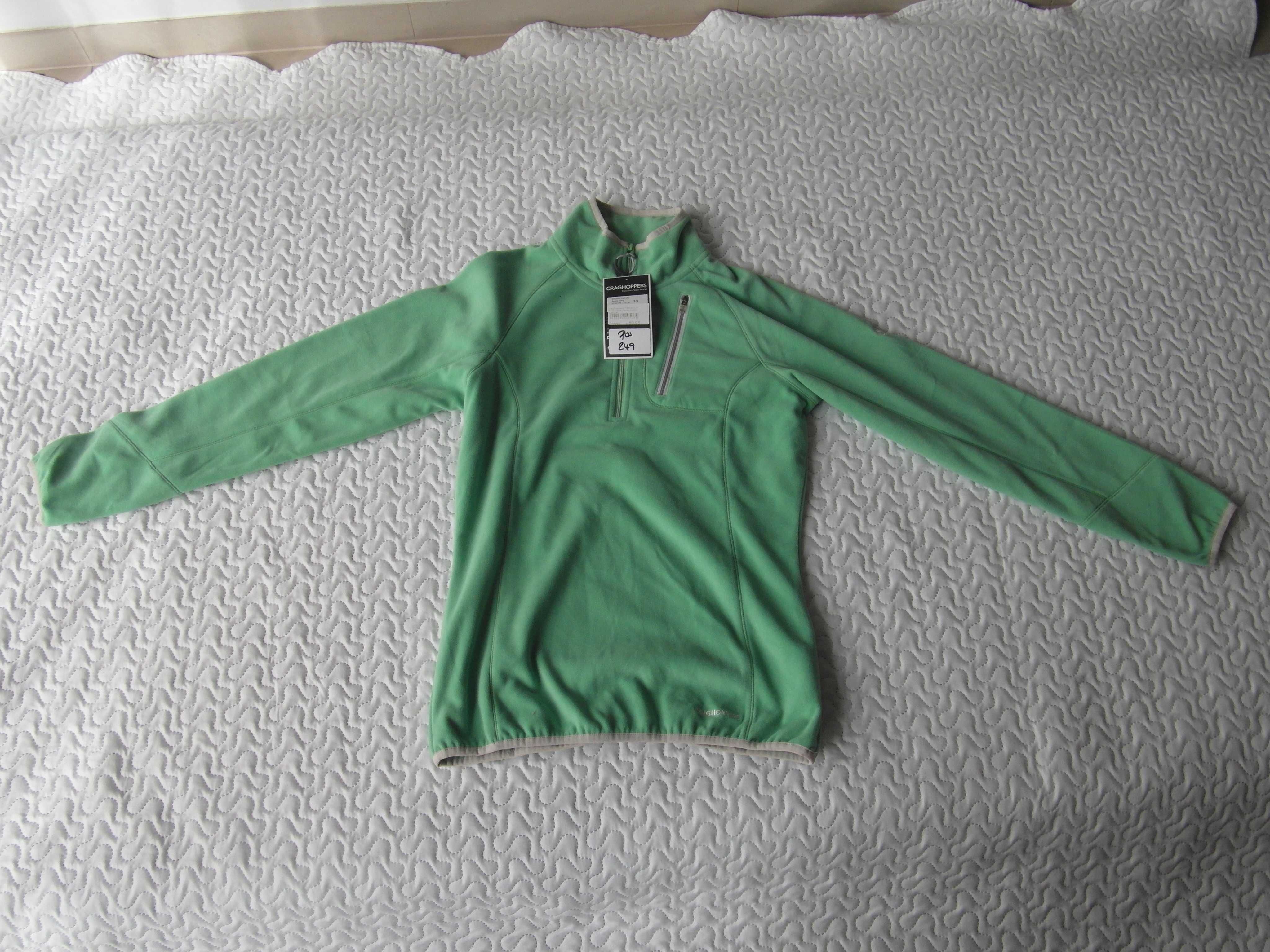 Damska bluza polarowa Craghoppers z zamkiem pod szyją; rozmiar 36;