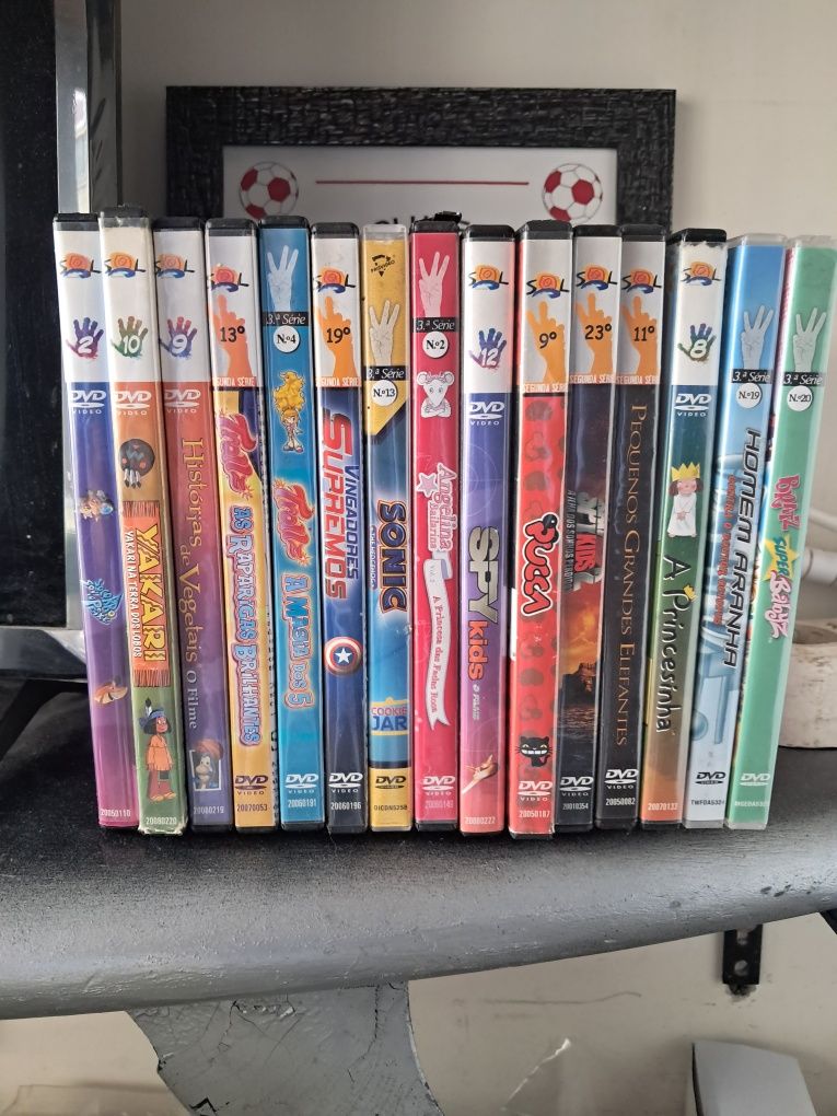 15 DVD Colecção SOL - para crianças