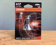 2 unid. Lâmpadas Farois Osram H7 Night Breaker Silver **selada**