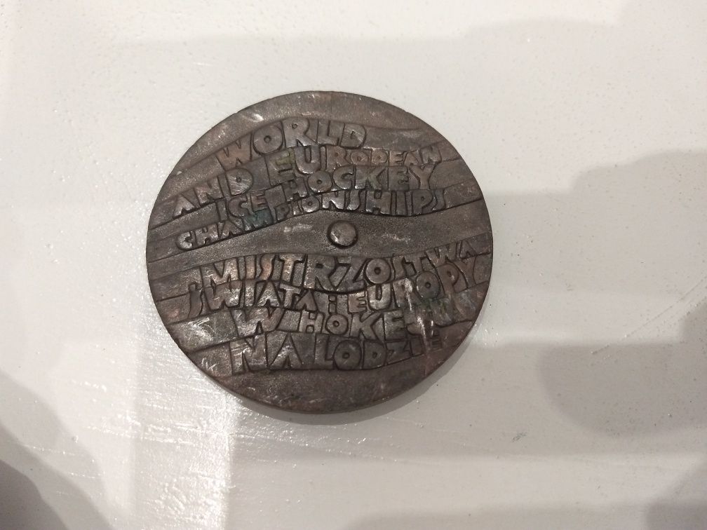 Medal Katowice 76 1976 Mistrzostwa świata i Europy w hokeju na lodzie
