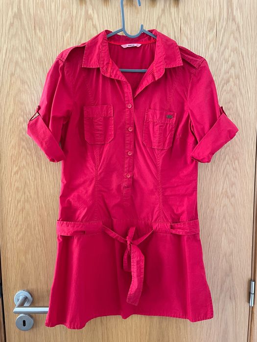 Vestido camiseiro vermelho da Salsa - M