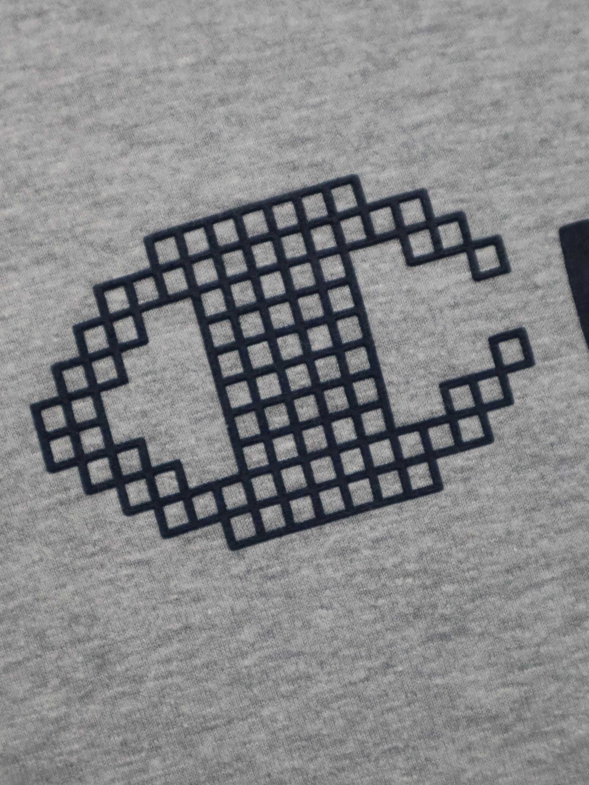 Champion Grey Tshirt tee szara koszulka z krótkim rękawem z logo
