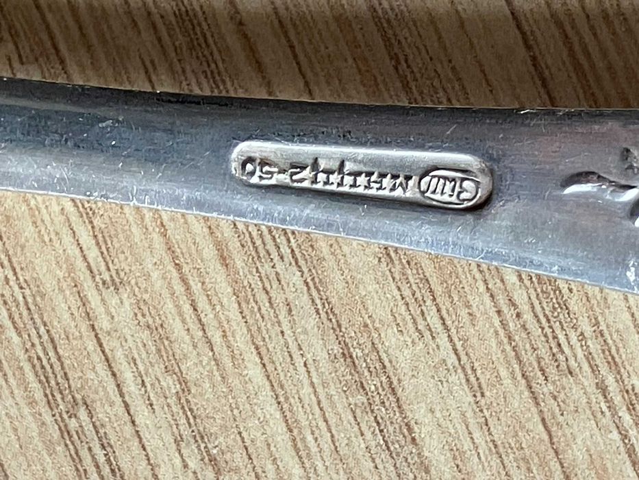 srebrne łyżki komplet 6 szt. srebro