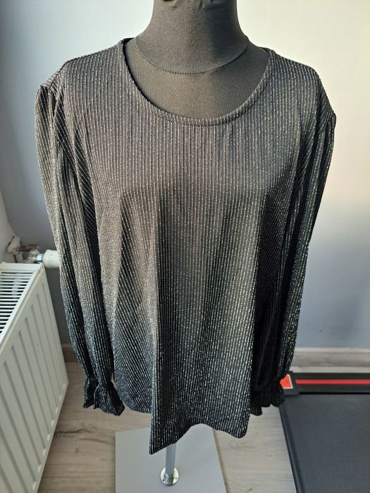 Bluzka c&a xl damska srebrna nitką śliczną