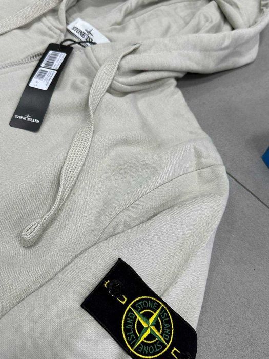 STONE ISLAND Олімпійка ЗІп Худі бежевий | Кофта з капюшоном Стоник