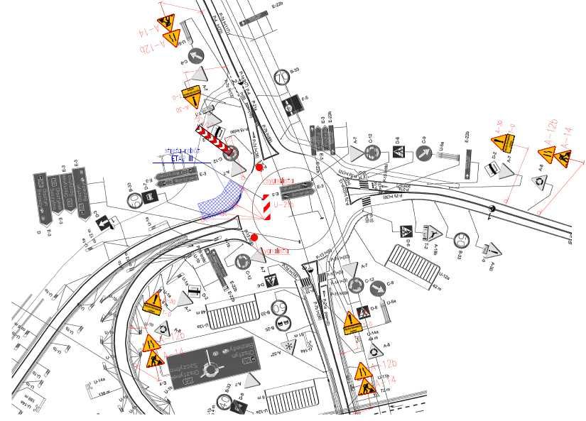 Projekty zjazdów, parkingów, organizacji ruchu, nadzór