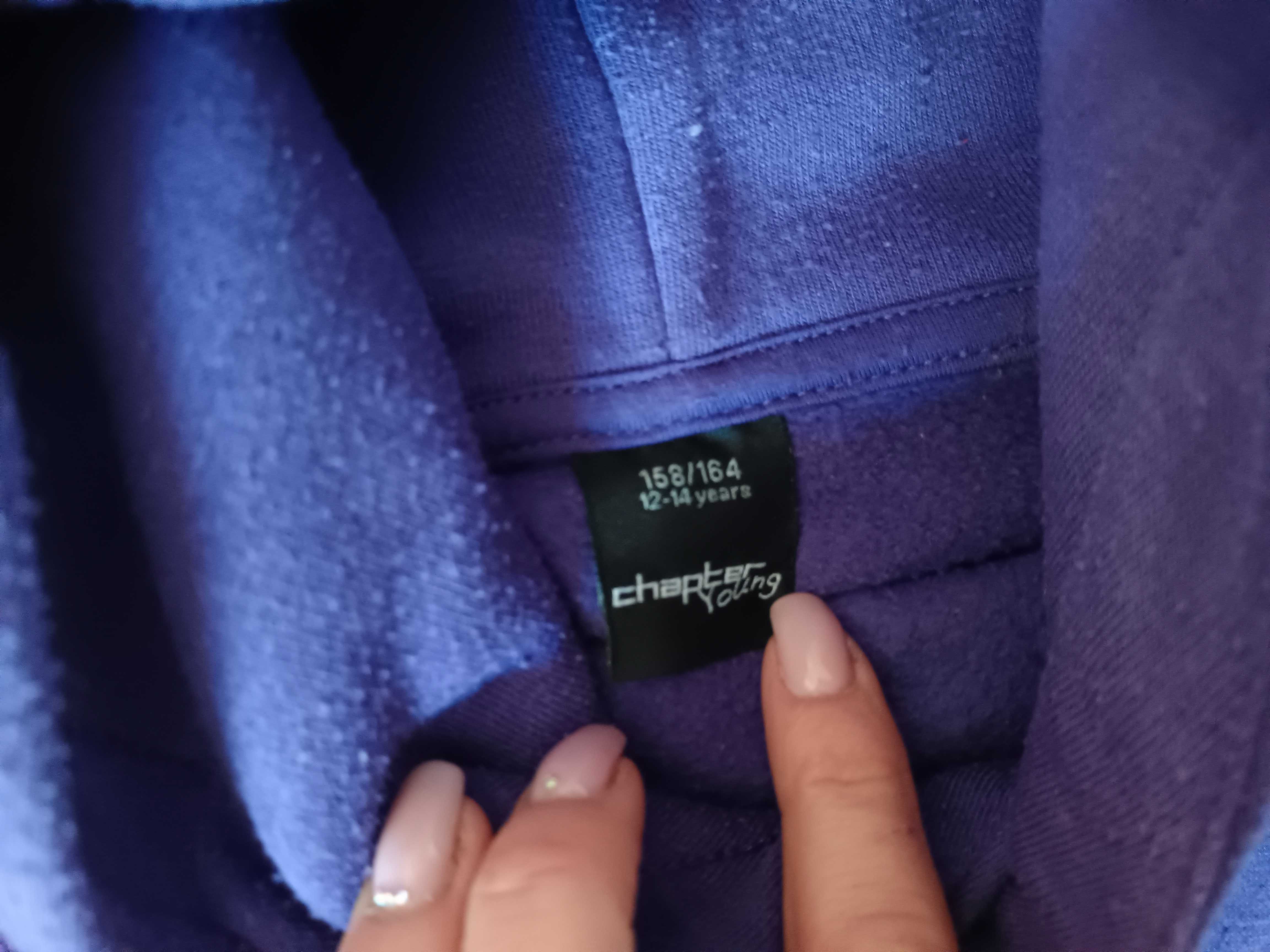 Bluza chłopięca  BAD INFLUENCE rozm. 158/164 fioletowa stan bdb-