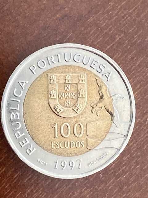 Moeda comemorativa bimetálica 100 escudos (100$00), 1997 – Expo 98