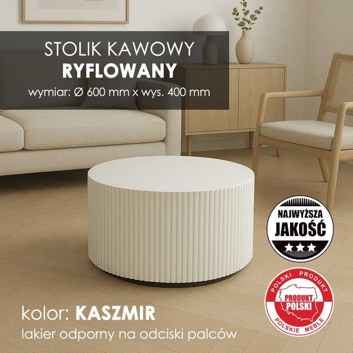 Stolik kawowy - Ryflowany