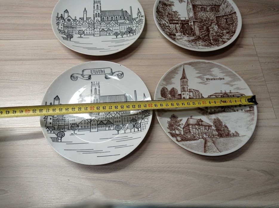 Stare talerze kolekcjonerskie - 4 sztuki - Apel  Grafik