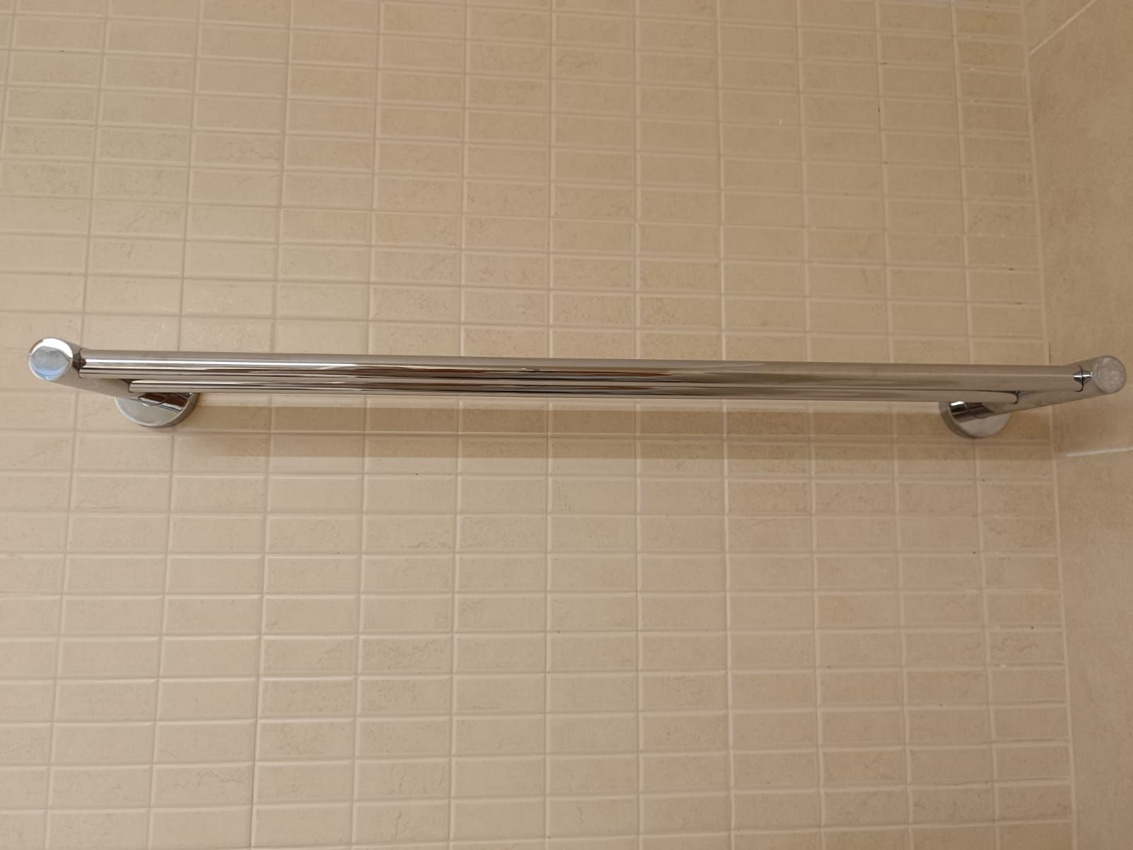 Toalheiro de barra duplo SENSEA STYLE CROMADO 60 cm Leroy Merlin