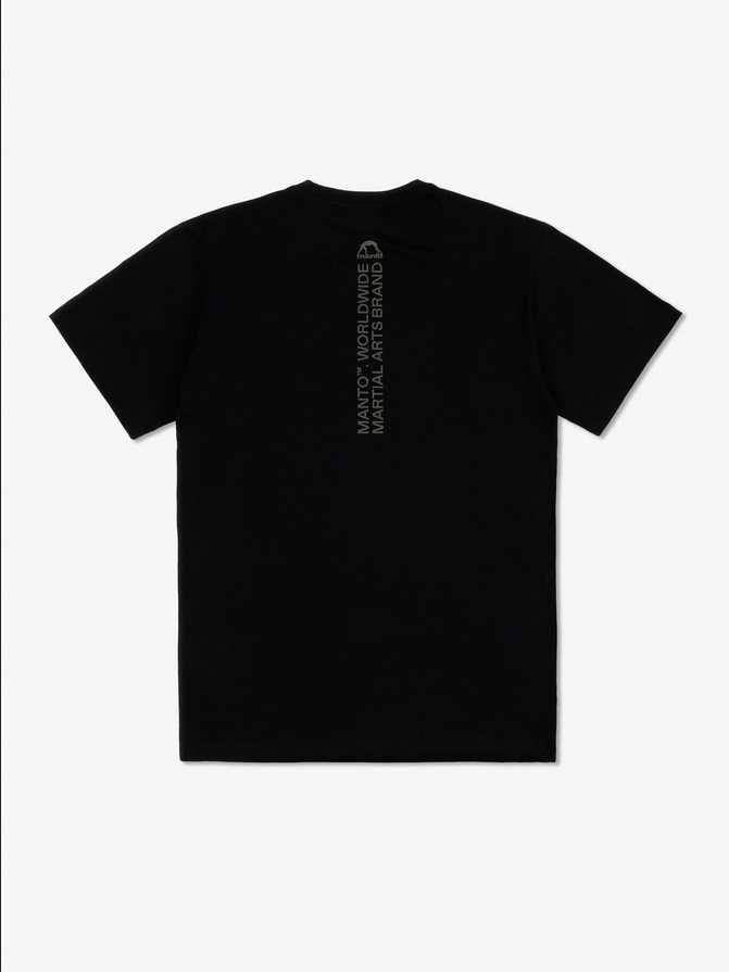 MANTO KOSZULKA T-SHIRT core czarna czysta bawełna