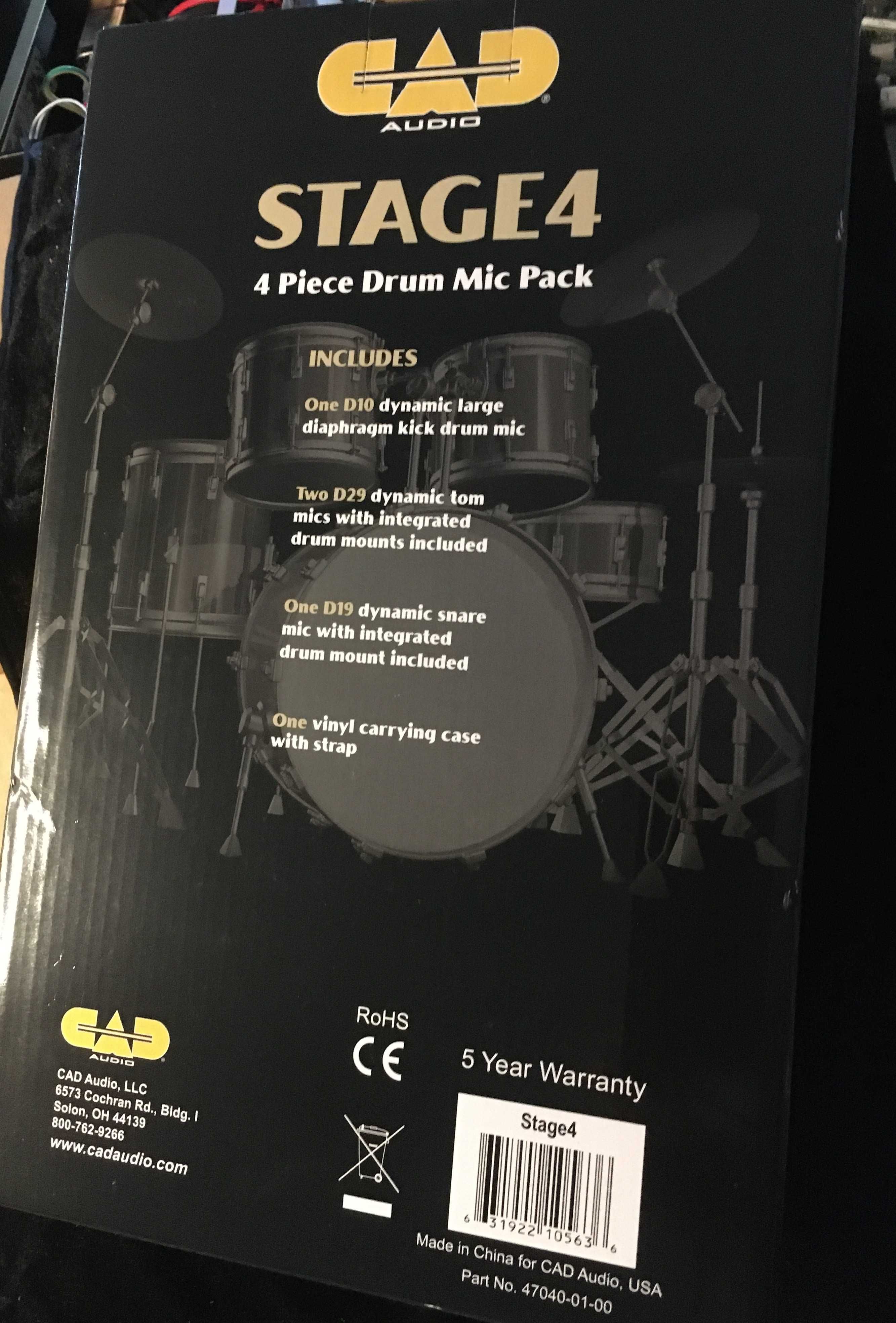 CAD Stage 4 - 4 piece drum mic pack