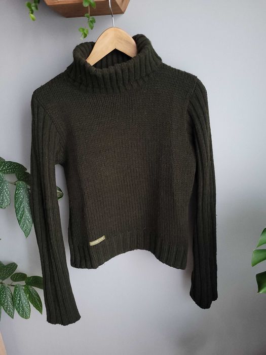 Militarny golf z wełną Cotton Club