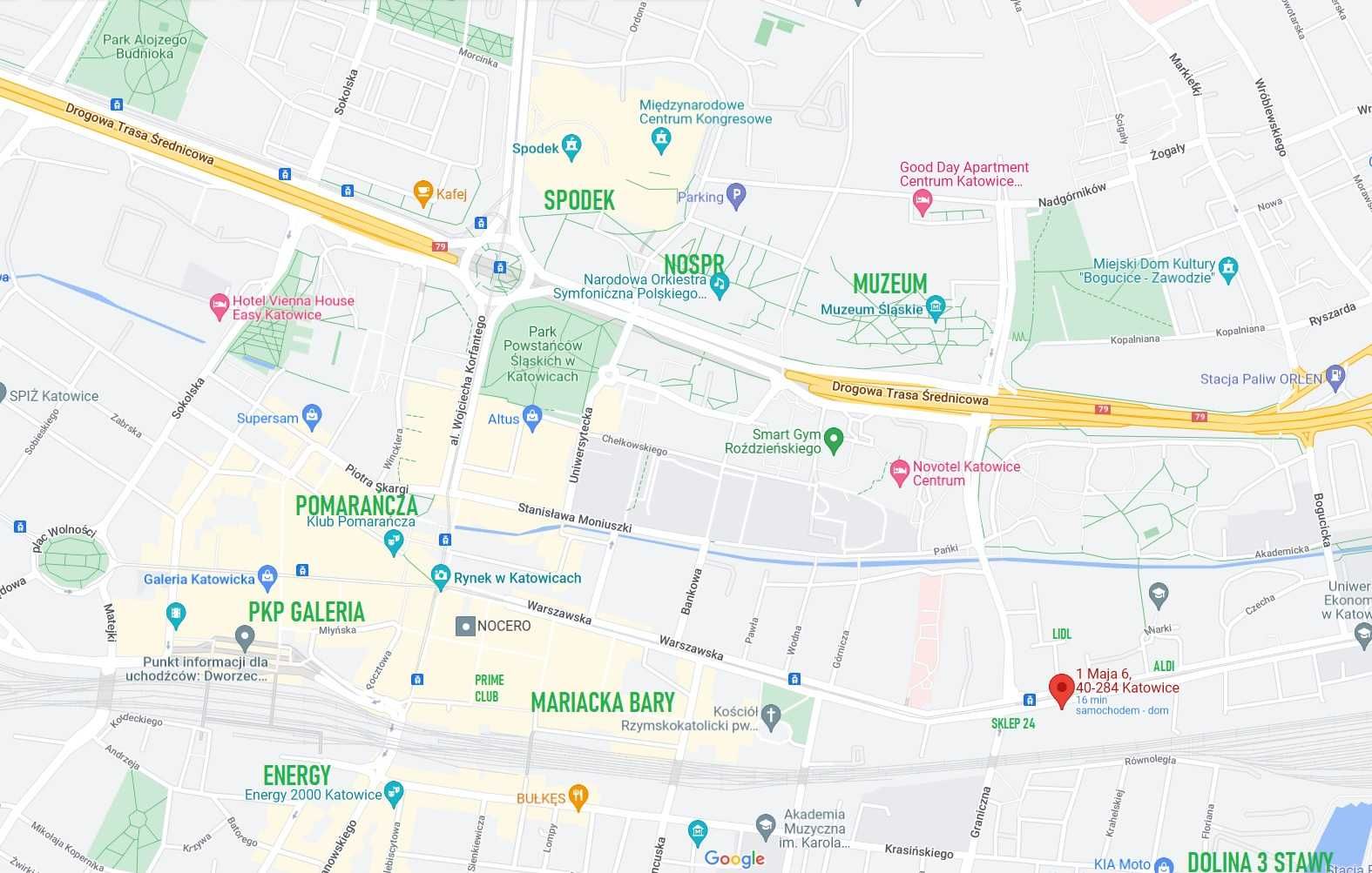 03 Katowice Centrum- Apartament dla 6 osób 2 pokoje WIFI
