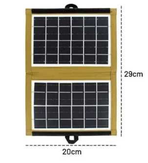 Кейс с двумя солнечными панелями для зарядки usb на 5v/cclamp/dt-cl670