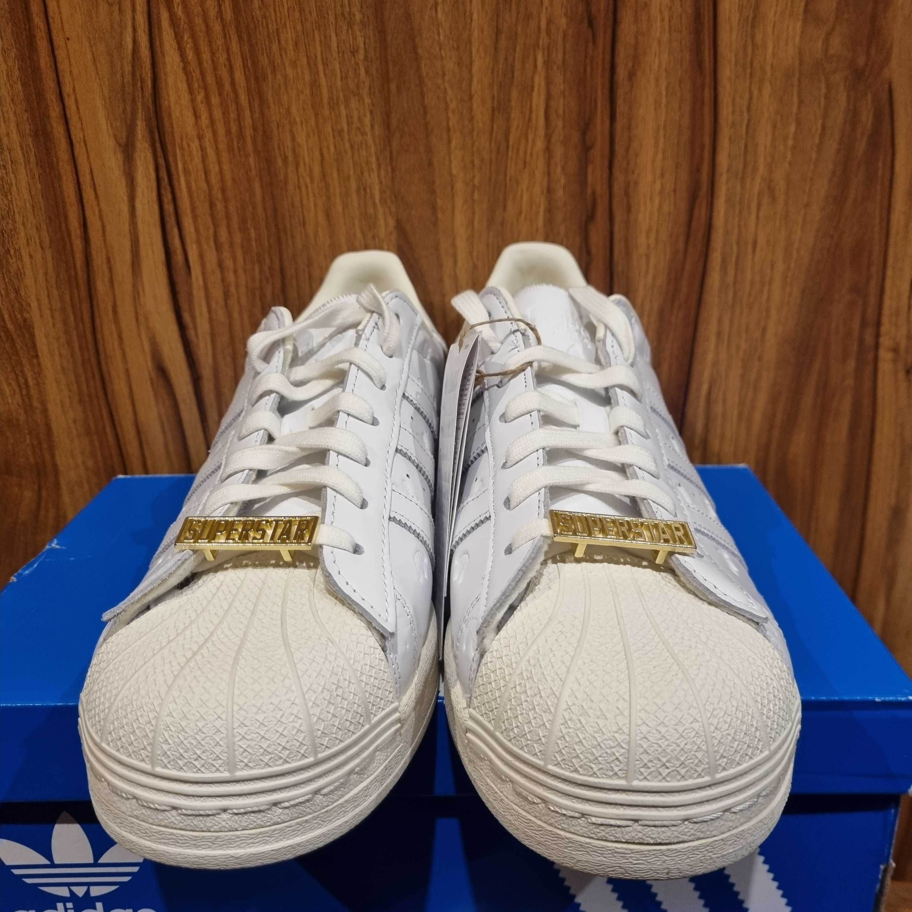 Nowe Buty Adidas Superstar Original Białe r. 46 GY0025