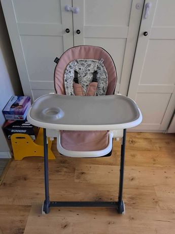 Krzesełko do karmienia Baby Design wielofunkcyjne Penne Różowe