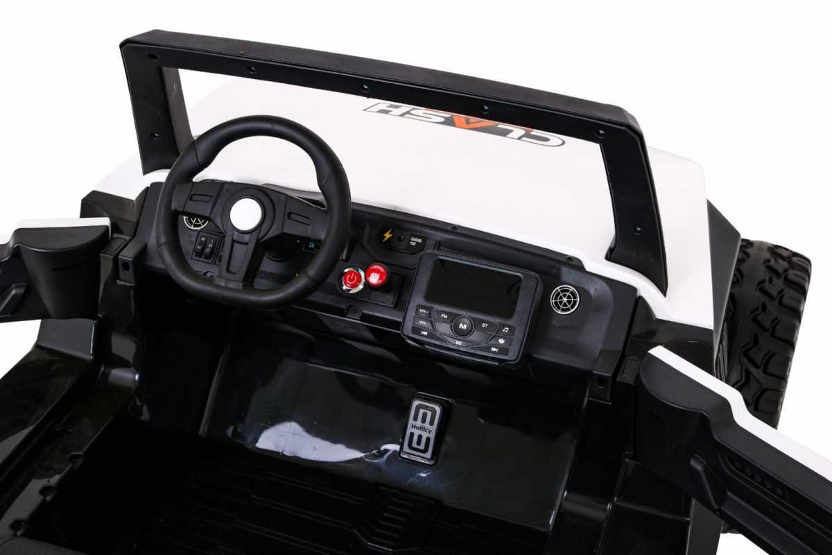 Auto na akumulator Jeep 2-osobowy Pilot 4x4 24V + Tablice Imienne Biał