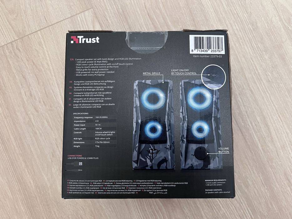 Trust GXT 606 Javv RGB 2.0 czarny