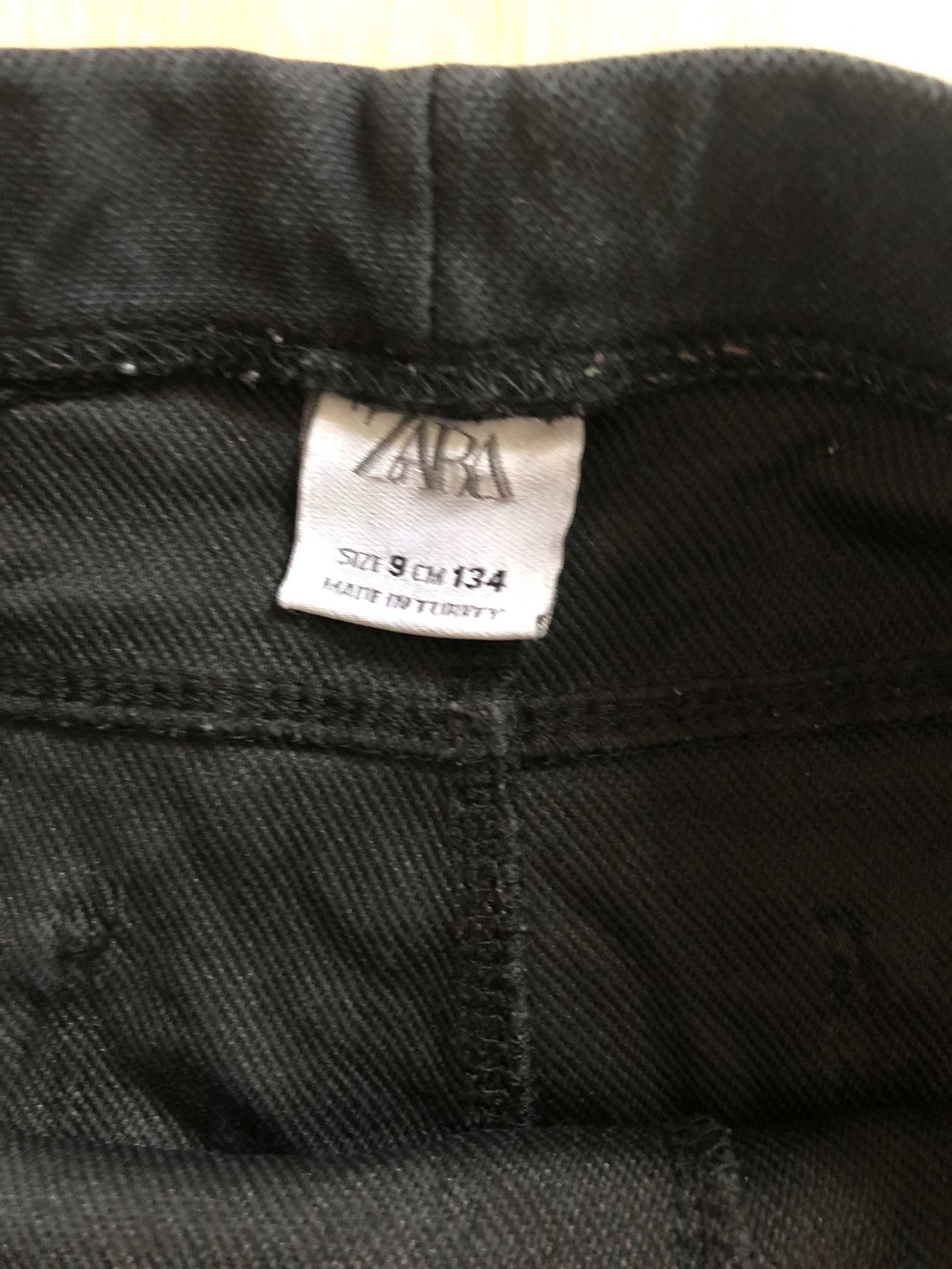 Legginsy ZARA 9 Lat( 134 ) getry, czarne spodnie- świetne